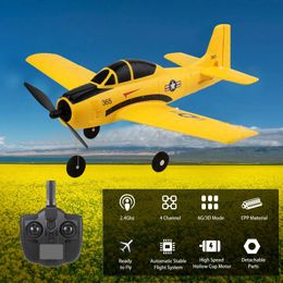 WLtoys A210 RC Aeroplane 2.4GHz RC Plane 4CH 6-axis Gyro RC Plane T28 Aircraft Model Flight Toys for Adults Kids Boys 240115