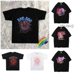 Men T-shirts Pink Young Thug Sp5der 555555 Printed Spider Web Pattern Cotton H2y Style Short Sleeves Top Tees Hip Hop Size S-xl Yd 9zqp2t46 2t46