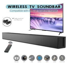 Speakers BS18 Wireless Bluetooth Soundbar Stereo Speaker Home Surround Home Theatre TV Sound Bar Subwoofer Music Player with Aux TF Card