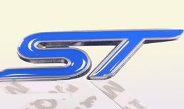Car Front Grill Emblem Auto Grille Badge Sticker For Ford Focus ST Fiesta Ecosport Mondeo Car Styling Accessories4600754