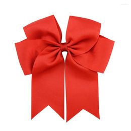 Hair Accessories 6Inches Color Bows Elegant With Clip Kids Baby Infant Grosgrain Ribbon Hairgrips Headwear Girls