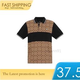 Coach Brand Men's Fashion T-shirt Coach Style Cardamom with Men's Black Coach Short Sleeve Luxury Collection New Coach Sweatshirts Designer Men's POLO Shirt WAYK 979