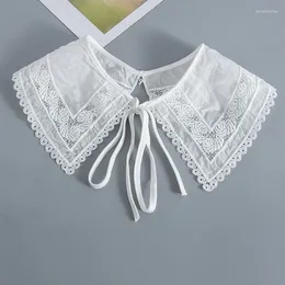 Bow Ties Vintage White Fake Collars Shawl Ladies False Collar Female Summer Detachable Shoulder Wrap Clothing Accessory