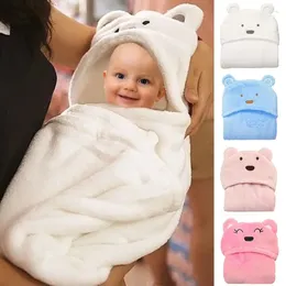 Blankets Baby Sleeping Bag Onepiece Winter Warm And Fluffy Fleece Cotton Swaddling Clothes Born Blanket Rompers