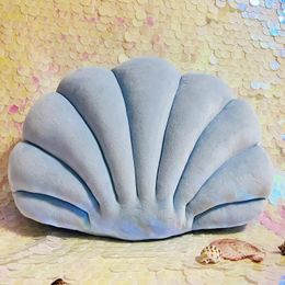 Sea Shell Shaped Throw Pillows Soft Velvet Insert Decorative Pillows for Bed Couch Living Sofa Room Decor Accent Throw Pillow 240115