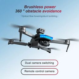 1pc New S138Pro Quadcopter UAV Drone: One-Key Start, Brushless Motor, 6-Level Wind Resistance, Four-side Obstacle Avoidance, Equipped With Optical Flow Positioning.