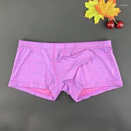Underpants Bulge Pouch Underwear Boxers Shorts Long Sleeve Sexy Boxershorts Seamless Mens Panties Erotic Lingerie