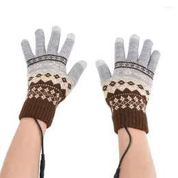 Cycling Gloves Heated Touchscreen Full Finger Electric Heating Riding Winter Warmer For Skiing