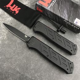 BM 14850 Double Action Automatic Folding Knife D2 Spear Point Blade Aluminium Alloy Handle high quality Outdoor Multi-hunting Combat Knife 3300 535 940 EDC Tool