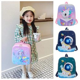 Bags Children's Schoolbag Cartoon Spaceman Unicorn Hard Shell Schoolbag Kindergarten Backpack Backpacks for School Children