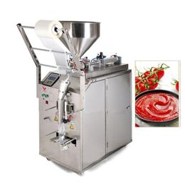 Commercial Vertical Liquid Paste Packaging Stand Up Pouch Jelly Honey Water Ketchup Sauce Back Sealing Filling Machine