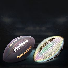 Size 9 6 3 American Football Rugby Ball Footbll Competition Training Practise Team Sports Reflective 240116