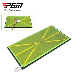 PGM DJD038 Golf Strike Mat Bead Display Track Beginner Training Trace Detection Pad Swing Exerciser 240116