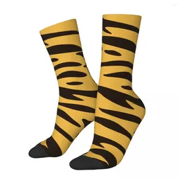 Men's Socks Tiger Pattern 2024 Men Middle Tube Sock Couples Personality Hip Hop Harajuku Funny