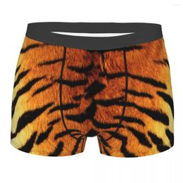 Underpants Funny Boxer Shorts Panties Briefs Men's Realistic Tiger Skin Underwear Animalprint Animal Soft For Homme