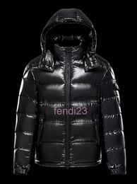 Mens Designer Winter Jacket Puffer Short Glossy Hooded Couple's Stylish and Versatile Bread Suit Solid Colour Coats for Women 42b3 7NPD