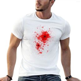 Men's T Shirts Blood Spatter / Wound - Costume T-Shirt Short Cute Tops Quick Drying For Men