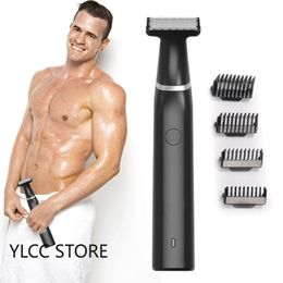 Pubic Hair Trimmer for Men Electric Groyne Body Hair Shaver for Balls Sensitive Private Parts Ultimate Male Hygiene Razor 240115