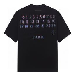 Men's Plus Tees Polos Paris Style Lattice Number Print Tee Designer t Shirt Spring Summer Casual Fashion Skateboard Men Women Tshirt 24ss 0116 P8n2