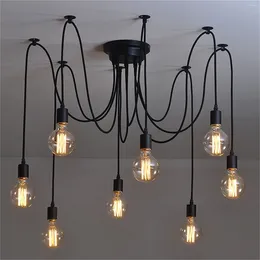 Ceiling Lights 120cm 8-Light Lamp Type Retro Bulb Light String Transparent Outdoor Decoration (Without Bulb) Lampara Techo Home