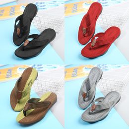 Leather StrawSlides Sandals Slip Wedge Flats Fashion Beach Mule Brand Flip Flops Casual Slides Shoes Platform Chain Rubber Slider