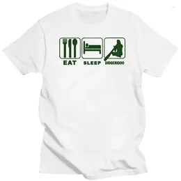 Men's Polos Eat Sleep Didgeridoo Aborigine Funny T-shirt In All Sizes Choice Of ColoursPrinted Summer Style Tees Male Harajuku Top Fitness