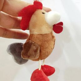 Keychains Special Cockerel Classic Model Key Chain Marks Stuffed Animal Ring Soft Doll Gift For Lover