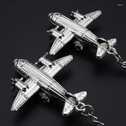 Women's Sleepwear Classic Metal Model Aircraft Airplane Charm Pendant Car Key Ring Keychain Friend Gift Accessories