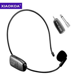 Microphones XIAOKOA 2.4G Wireless Microphone Headset Mic For Voice Amplifier Speaker Karaoke Computer Teaching Meeting Yoga Singing