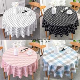 Table Cloth PVC Waterproof Table Cloth Oil Proof Wipeable Round Tablecloth Print Table Cover for Kitchen Garden Dining Wedding Decorationvaiduryd