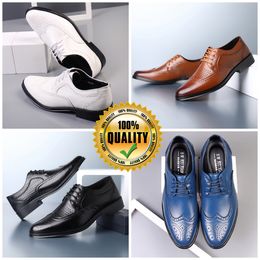 designers Shoes Formal Designer casual Shoes Mens Black Blue white Leather Shoes Point Toe partys banquets suit Man's Business heels EUR 38-47