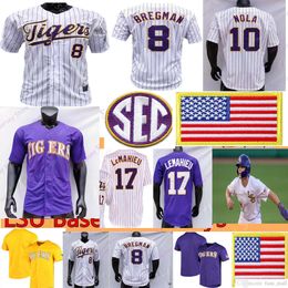 Gavin Dugas Baseball Jersey Brayden Jobert Dylan Crews 47 White Tre Morgan III Alex Milazzo Josh Pearson Jared Jones Alex Bregman LeMahieu Aaron Nola Kevin Gausman