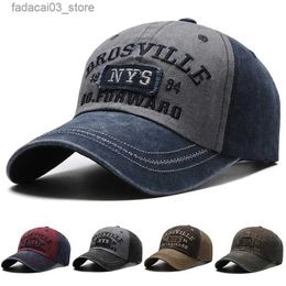 Ball Caps Four Seasons men's baseball cap casual NYS letter embroidered cap Curved roof dome casual sun protection cap Q240116