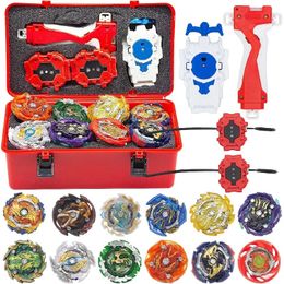 Beyblades Burst 12 Pieces Set Gyros Bey Battling Top with Pocket Box Gifts for Kids with 4D Launcher Grip 240116