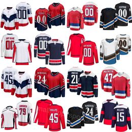 Woman Youth Man Hockey 24 Connor McMichael Jersey 79 Charlie Lindgren 21 Aliaksei Protas 15 Sonny Milano 45 Matthew Phillips 47 Beck Malenstyn 8 Alex Ovechkin Team