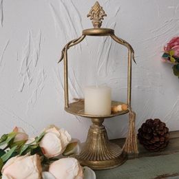Candle Holders French Style Lantern Modern Ideas Luxury Living Room Tables Portable Decoration Salon Furniture