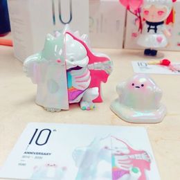 Pink Yuki Sakura Skeleton Star Ghost 10th Anniversary Figurine Toys Fantasy Dinosaur Figure White Colour Cute Toy 240116