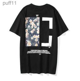 New Men Womens Fashion Tops Sports Tshirt Summer Designer t Luxury Cotton Loose T-shirts Casual Short Oil Painting Black Back Print 5L2Q