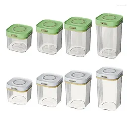 Storage Bottles Transparent Kitchen Jars With Airtight Lids High Quality Food Containers Household Grains Coffee Beans Tank