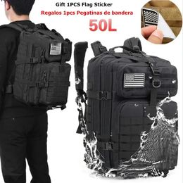 Bags Oulylan Military Backpack 50L Large Capacity Camping Men Rucksacks Tactical Hunting Nylon Bag For Sport Trekking Waterproof Pack