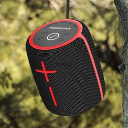 Portable Speakers HOPESTAR P25 Portable Bluetooth Speakers Outdoor MiNi Wireless Stereo Subwoofer Support FM Radio Powerful Column Music Center YQ240116