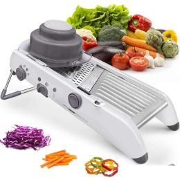 Fruit Vegetable Tools 18 Types Adjustable Mandoline Slicer Stainless Steel Jienner Grater Onion Potato Cutter Kc0326 Drop Delivery Dhi9C ZZ