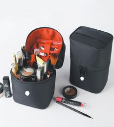 LL Multifunctional Storage Makeup Bag Portable Travel Cylinder Hand Wash Bag Five Colour Folding Cosmetic bags Women5553691
