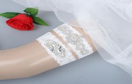 In Stock 2 Pieces Set Lace Crystals Bridal Garters Wedding Belt Set Handmade Rhinestones Plus Size Bridal Garters Vintage Prom Gif9031655