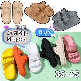 Summer Designer slide womens mens sandal fluffy flat mule slides beige black pink slippers room shoes Onyx slippers pure Sand Bones softy comfort