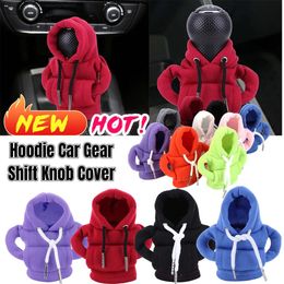 New Hoodie Car Gear Shift Knob Cover Fashion Gearshift Handle Gear Lever Decorative Hoodie Sweatshirt Cover Auto Interior Accessorie