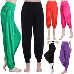 Women's Pants Elastic Loose Casual Yoga Women Plus Size Sports Leggings Bloomers Dance TaiChi Modal WomenTrousers