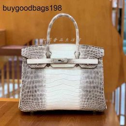 Himalayans Bags Himalayans Handbags Genuine Leather Hand Sewn Made Crocodile Skin Womens Bag Large Capacity Classical Larger