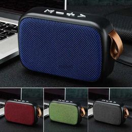 Bookshelf Speakers Fabric Speaker Connection Portable Outdoor Sports Audio Stereo Support Mobile Phone Universal Portable Audio Video Speakers