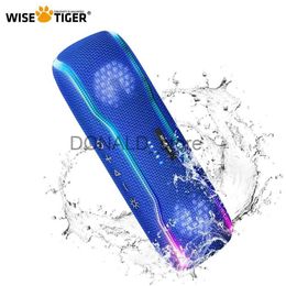 Portable Speakers WISETIGER IPX7 Portable Bluetooth Speaker True Wireless Stereo BT5.3 25W Surround Sound Speaker Colorful Light For Party Camping J240117
